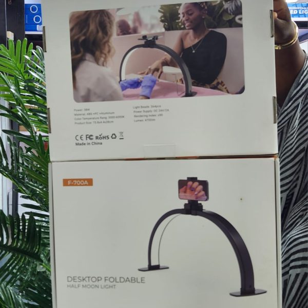 Desktop Foldable Half Moon Light